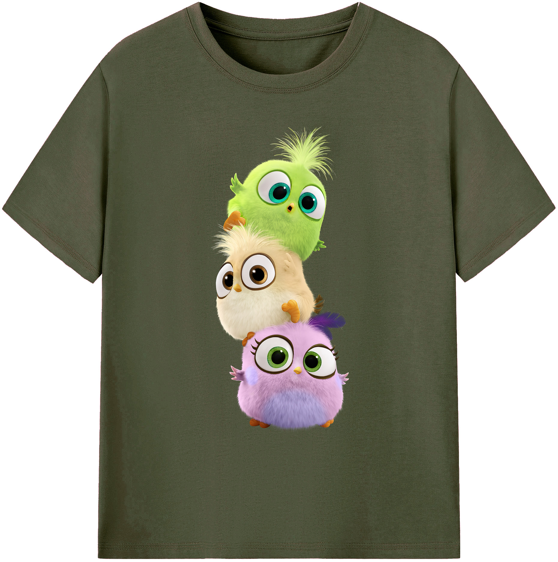 （画像用） Angry Birds アングリーバード 綿100％ メンズ半袖Tシャツ｜肌触りやわらか＆通気性